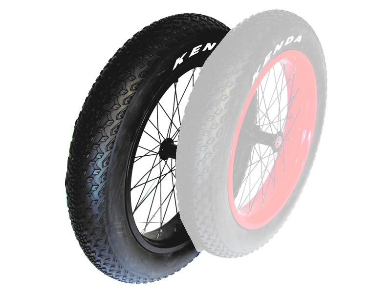 Speichenrad 20" Fattyre schwarz Speichenrad 20" Fattyre schwarz