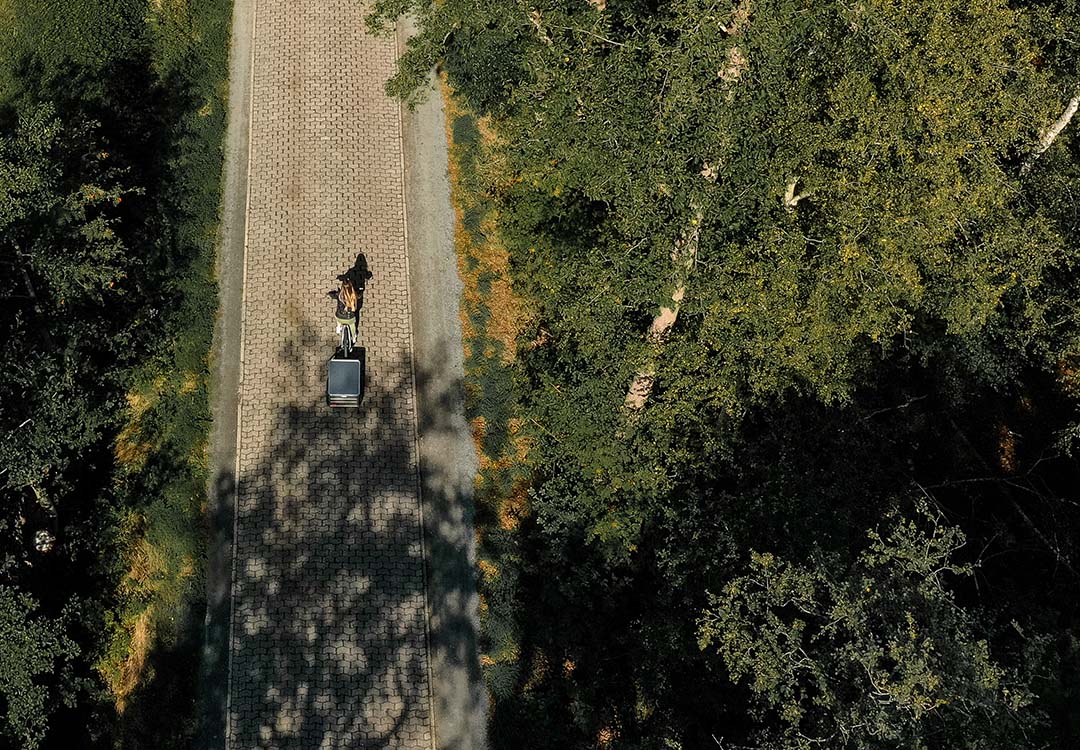 Fahrradanhänger und Fahrrad Laufräder von Roland Werk