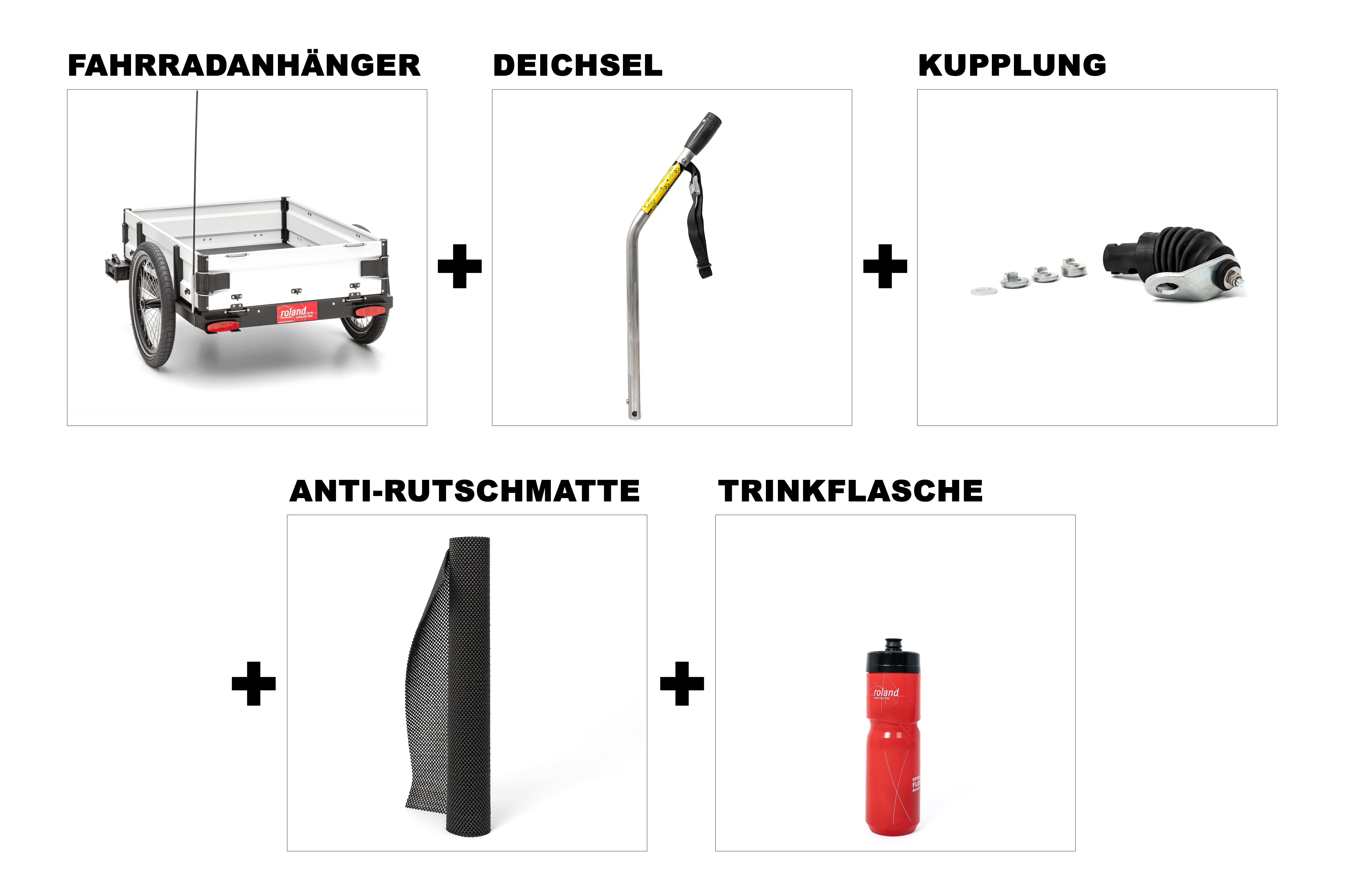 Fahrradanhänger CARRIE M.e inkl. Bordwand